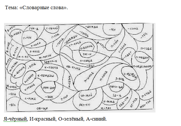 Три слова карта